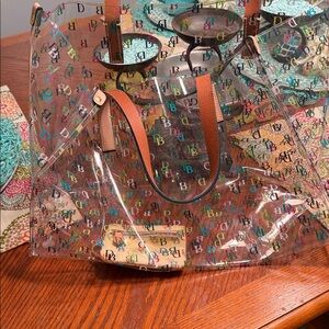 Dooney Burch Tote Bag with Brown Handle Dooney and Burke